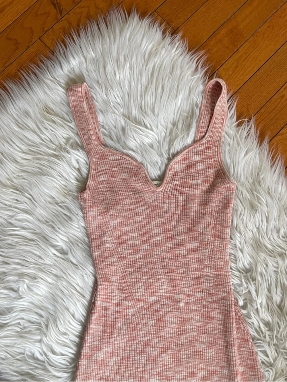 Abercrombie&Fitch Elevated Knit Notch-Neck Mini Dress - Picture 3 of 6